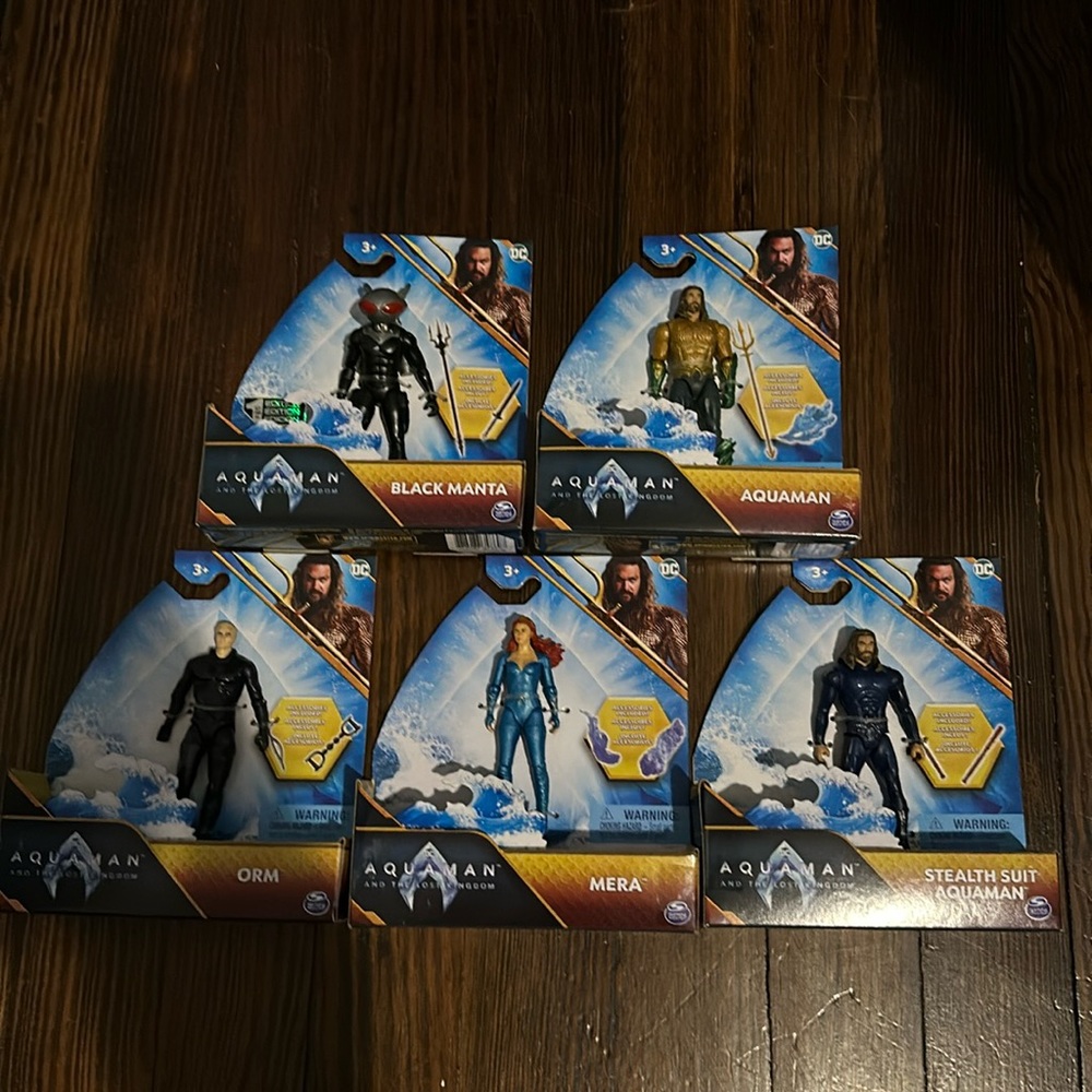 Aquaman 4” action figure complete set of 5